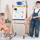 preview thumbnail 2 of 9, Costway All-in-One Wooden Kid's Art Easel Height Adjustable Paper Roll - See Details