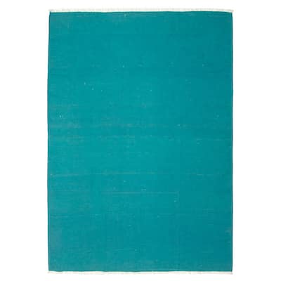 Ankara FW Teal Kilim 5'9" x 8'1" - 5'9 x 8'1