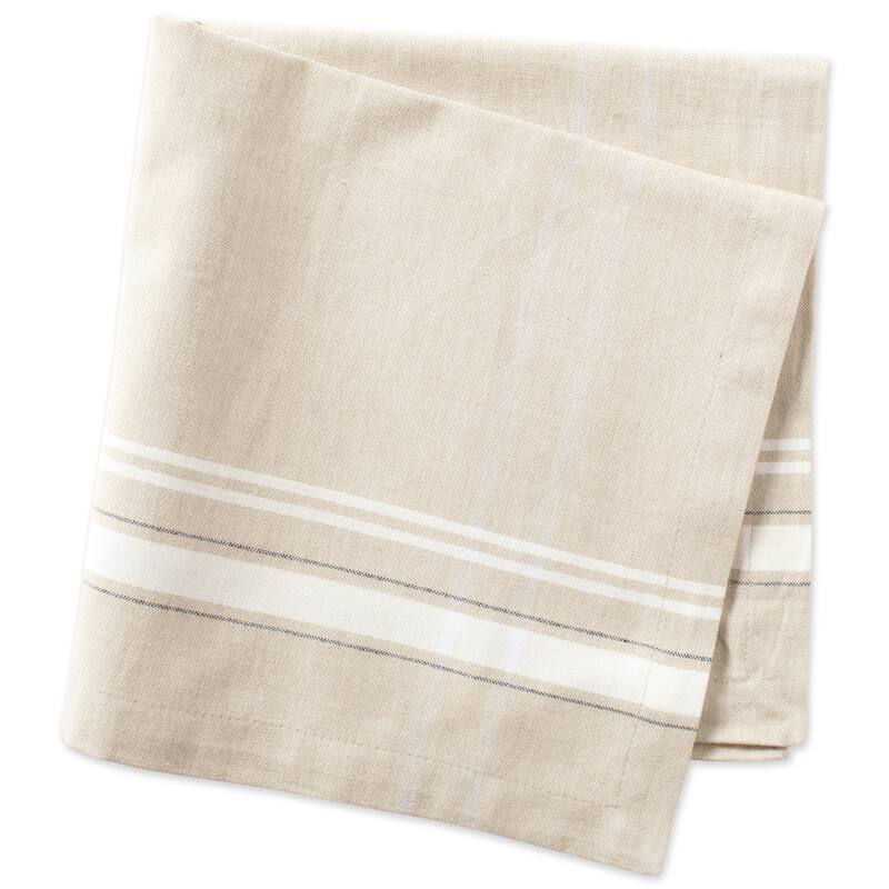 Design Imports Black French Stripe Napkin Set (Set of 6)