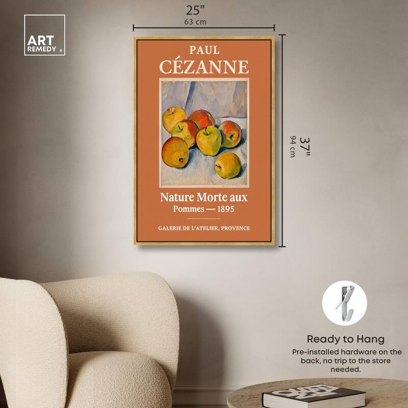 Apples of Cezanne Canvas by Art Remedy