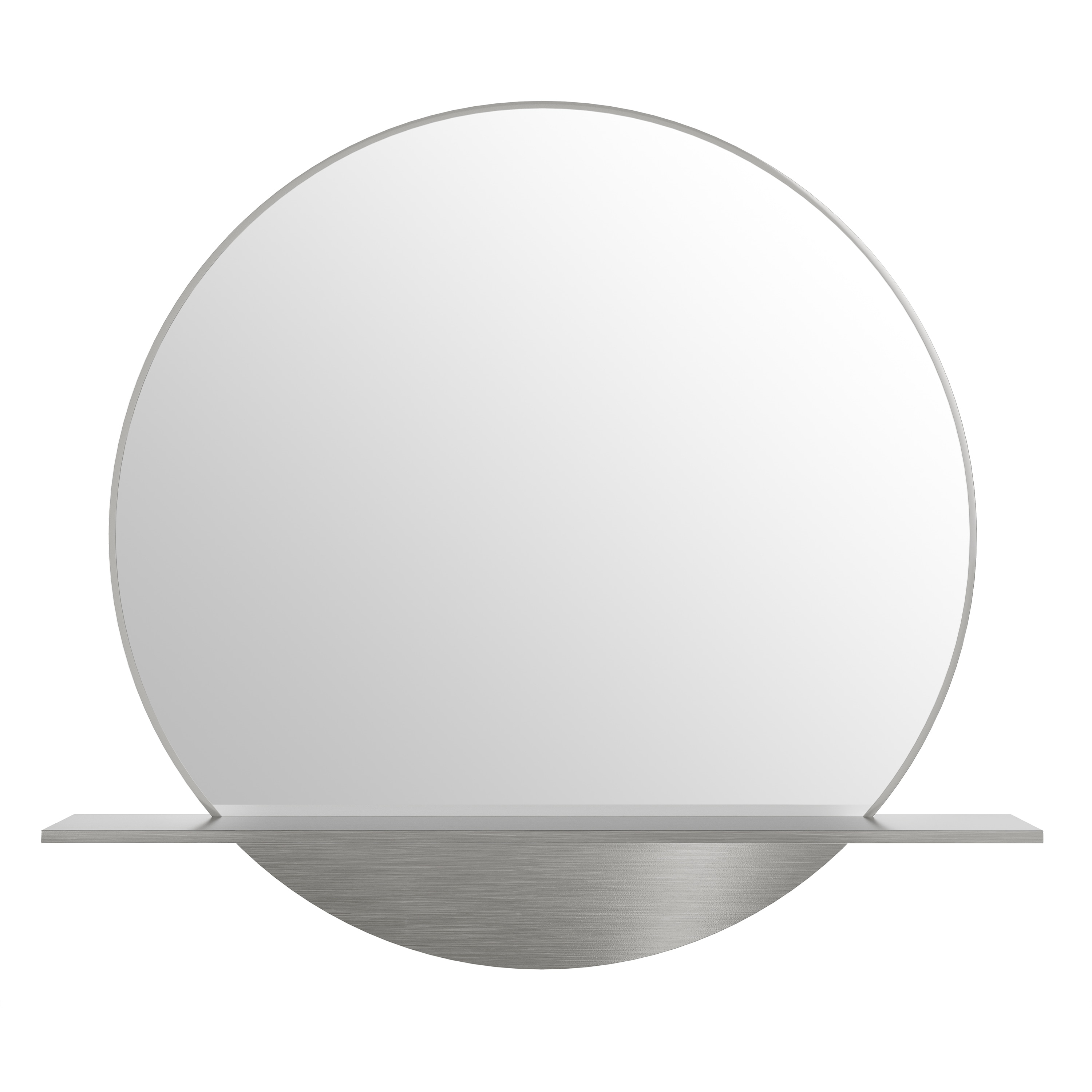 James Martin Vanities Platform 24" Mirror, Brushed Nickel