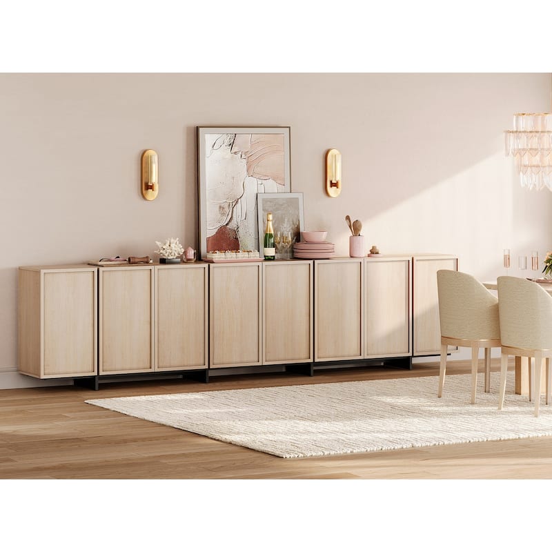 WAMPAT Buffet Cabinets, Modern Sideboard with Large Storage Space and T-Shaped Legs for Dinning Room, Kitchen