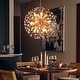 preview thumbnail 11 of 18, 12-Light Modern Glam Sputnik Round Colorful Chandelier Globe Starburst Crystal Beaded Firework Chandelier - 21.6 in. W