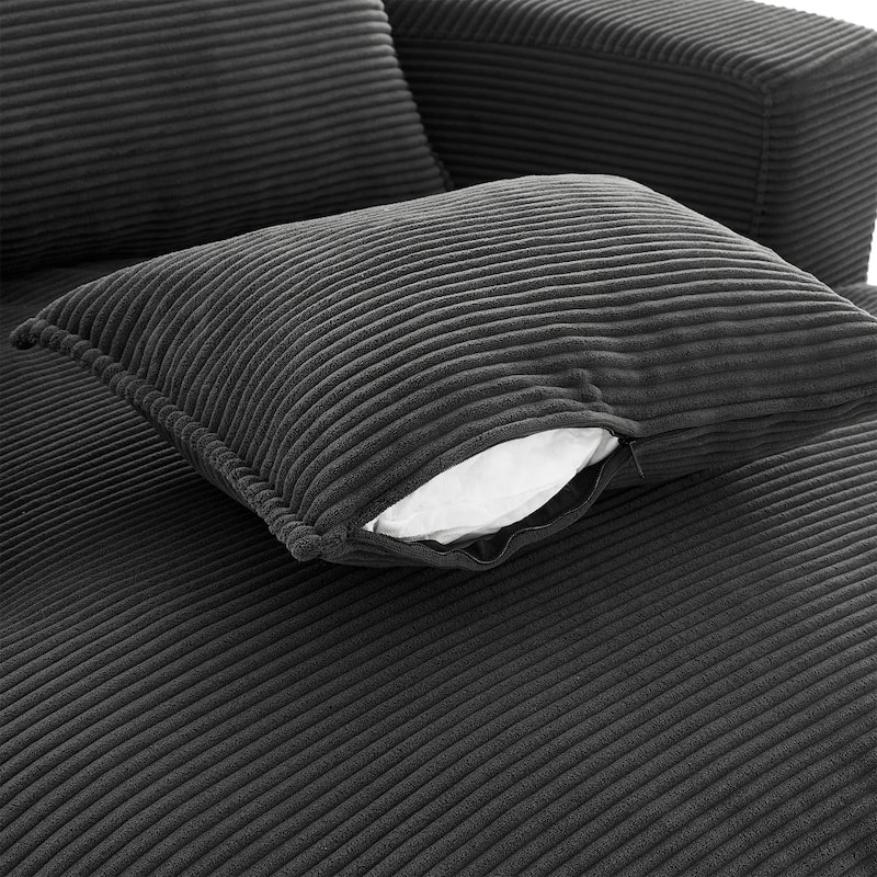 360° Swivel Sofa Chair Accent Barrel Chair with Dual-layer Cushion Design and 3 Removable Pillows