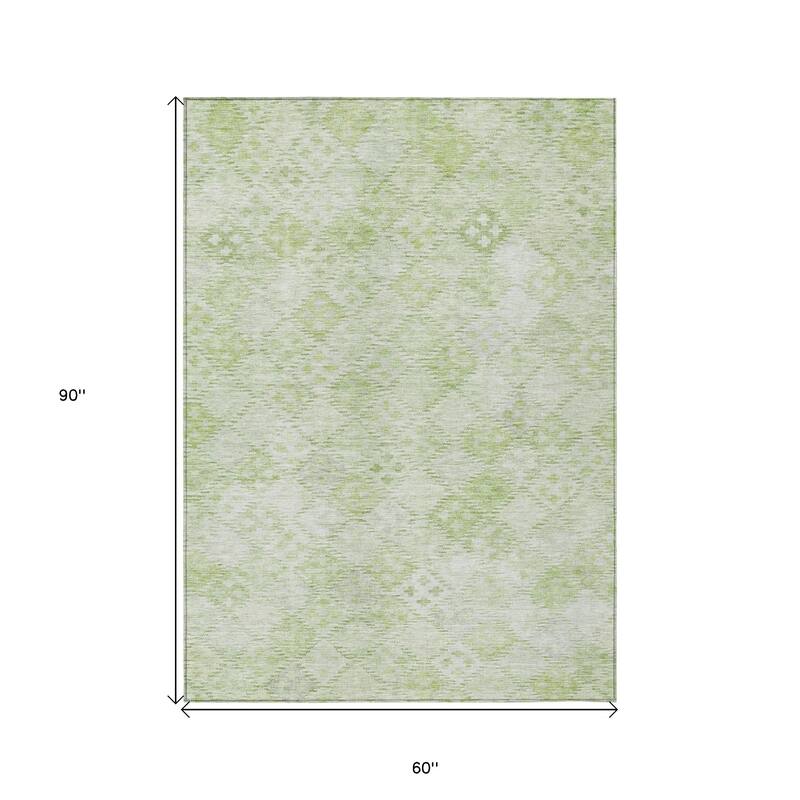 HomeRoots Geometric Transitional Rectangle Outdoor Rug