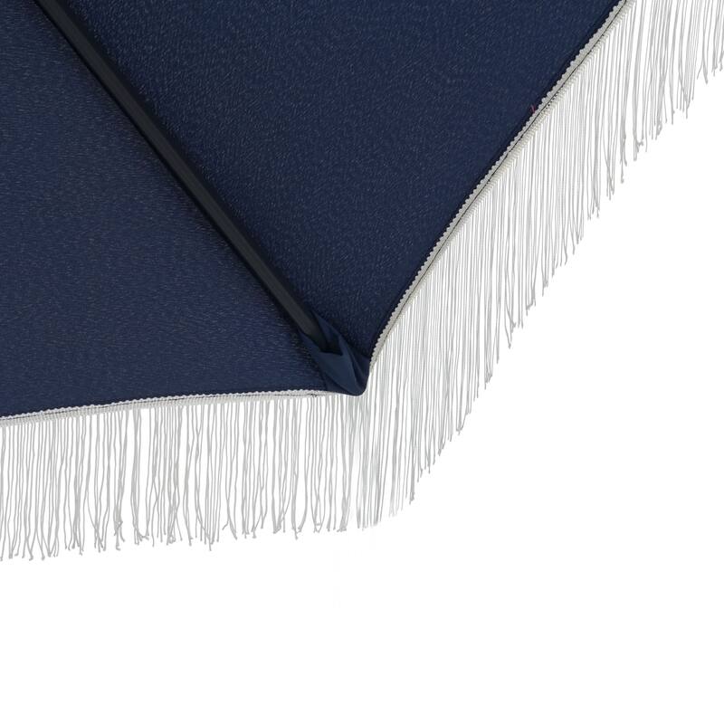 Ainfox 7FT Fringe Outdoor Patio Umbrella with Tilt Tassel Umbrella