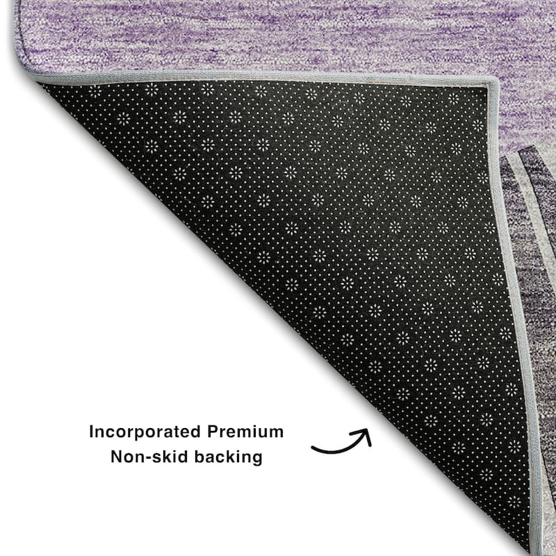 Premium Washable Super Soft Contemporary Rays Mayfield Rug