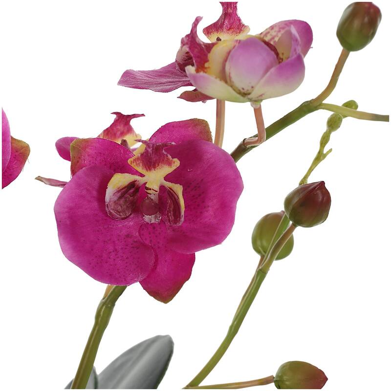 Uttermost 60220 Glory Orchid 13" Tall Glass Faux Flora Planter