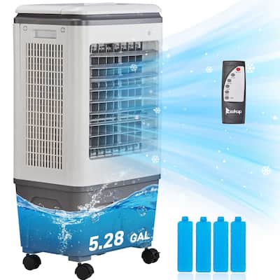 5.28 Gal 3 in 1 Portable Evaporative Cooler 732CFM