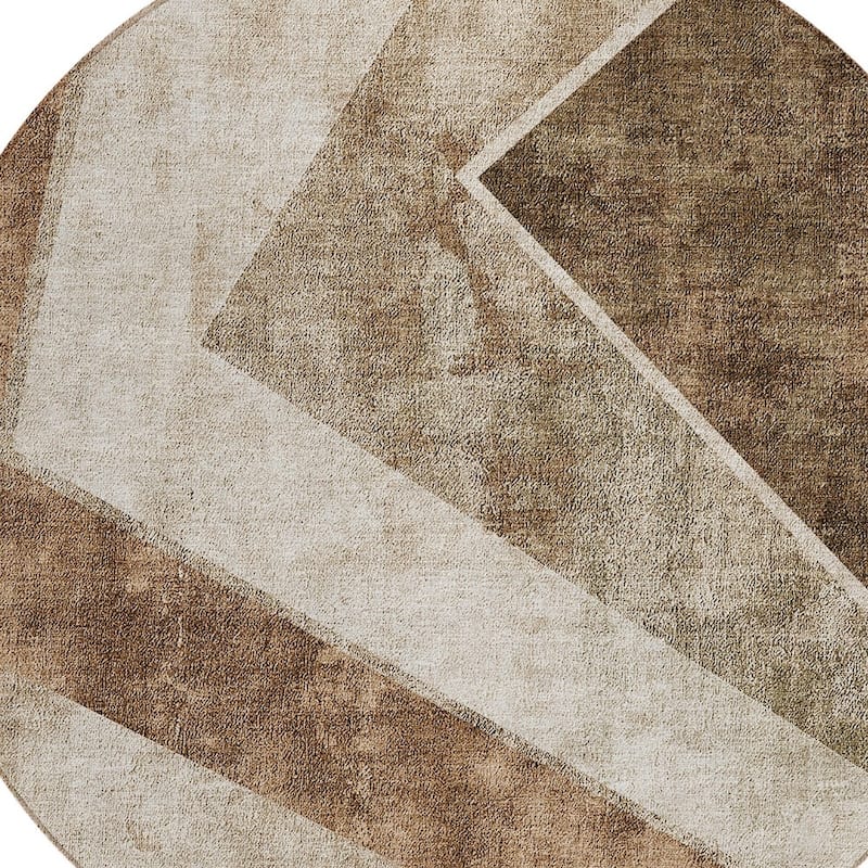 HomeRoots Geometric Transitional Rectangle Outdoor Rug