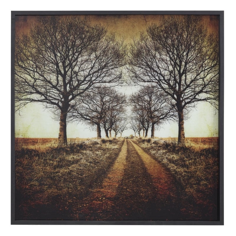 'Distance' - Photo Printed on Tempered Glass, Framed