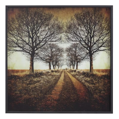 'Distance' - Photo Printed on Tempered Glass, Framed