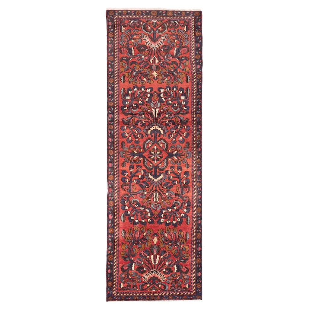 ECARPETGALLERY Hand-knotted Andelz Red Wool Rug - 3'1 x 9'11