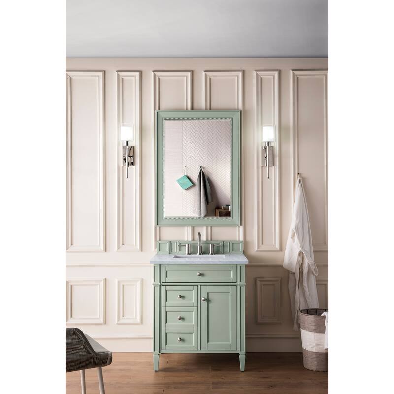 James Martin Vanities Bristol 29" Rectangular Mirror, Sage Green