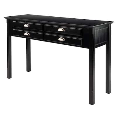 Timber ConsoleTable, Black - 47.56 x 15.98 x 29.06 inches