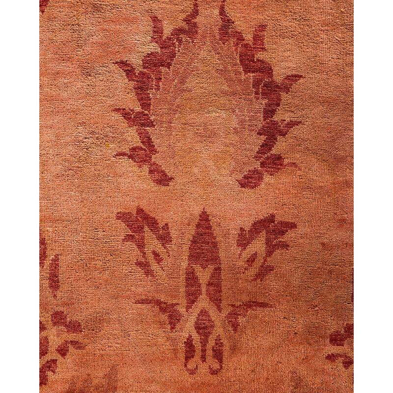 Overdyed, One-of-a-Kind Hand-Knotted Area Rug - Brown - 9' 3" x 11' 10"