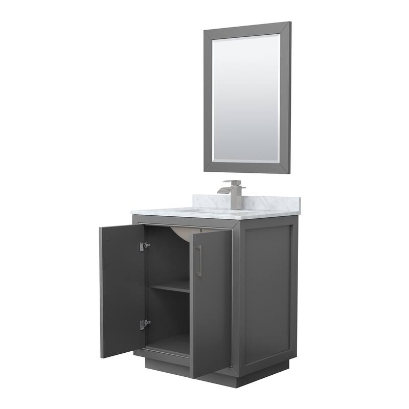 Wyndham Collection WCF1111-30S-NAT-M24 Icon 30" Free Standing Single