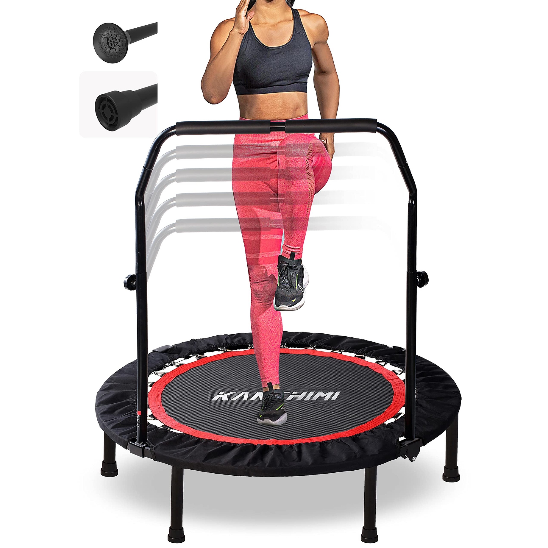 40 Folding Mini Fitness Indoor Exercise Workout Rebounder Trampoline with Handle Max Load 330lbs On Sale Bed Bath Beyond 39914304