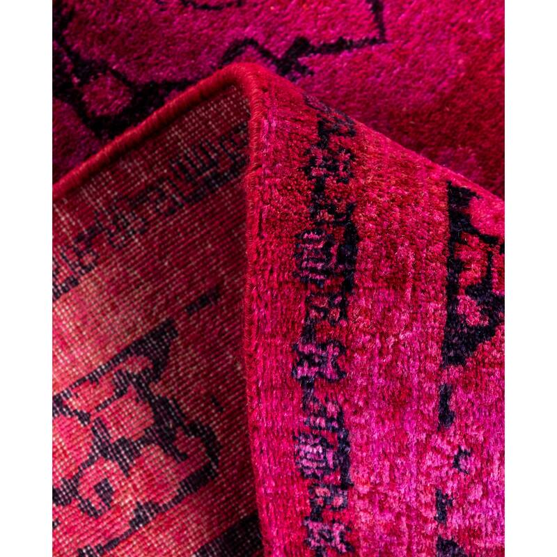 Overdyed One-of-a-Kind Hand-Knotted Area Rug - Pink - 3' 3" x 5' 3"
