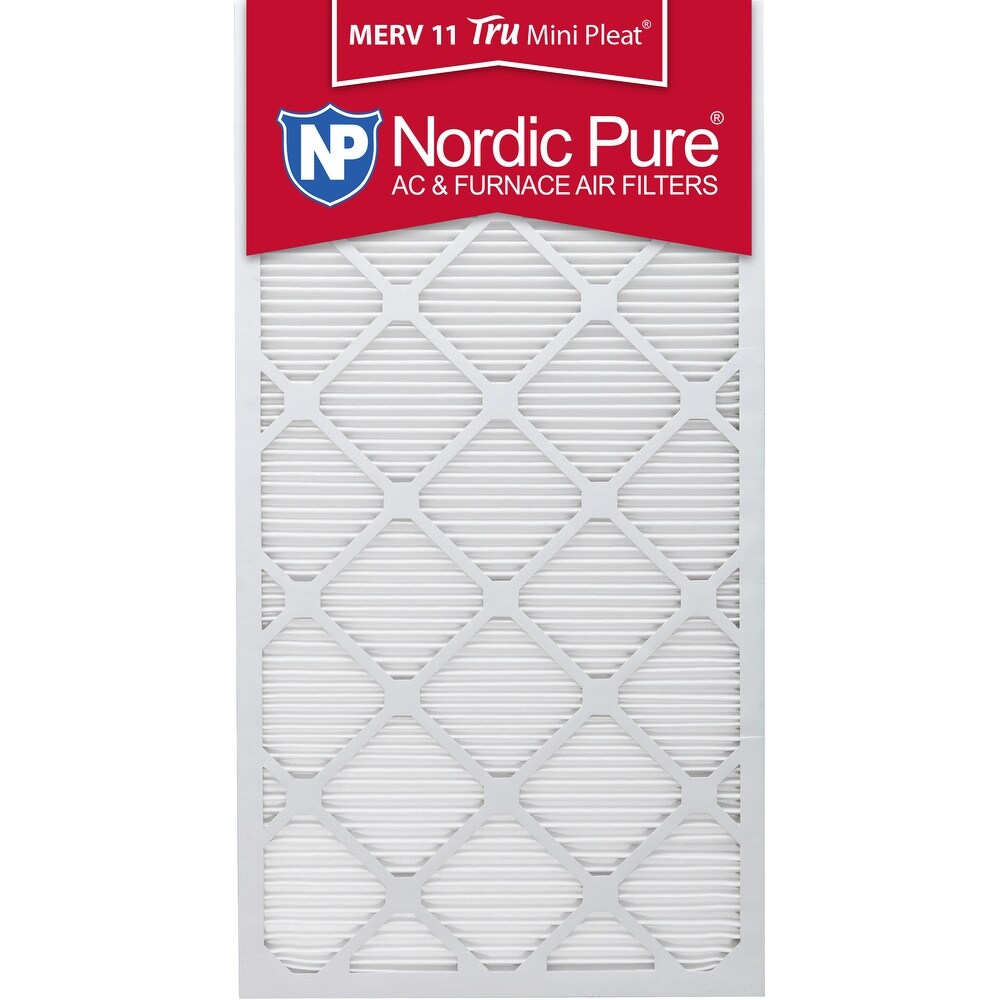 Nordic Pure 16x25x1 MPR 1000D Pleated Micro Allergen Replacement AC Furnace Air Filters 2 Pack