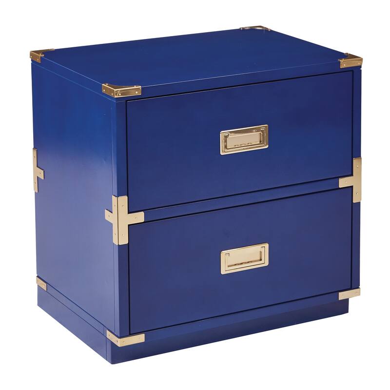 Wellington 2 Drawer Accent Storage Cabinet - Blue