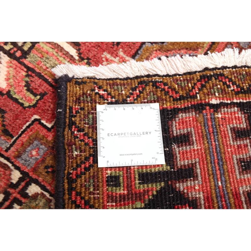 ECARPETGALLERY Hand-knotted Sarabi Dark Red Wool Rug - 6'9 x 9'11