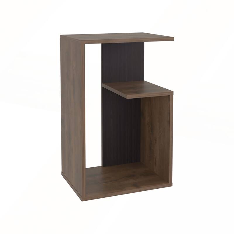 25 Inch High 3-Tier Open Shelf Side Table