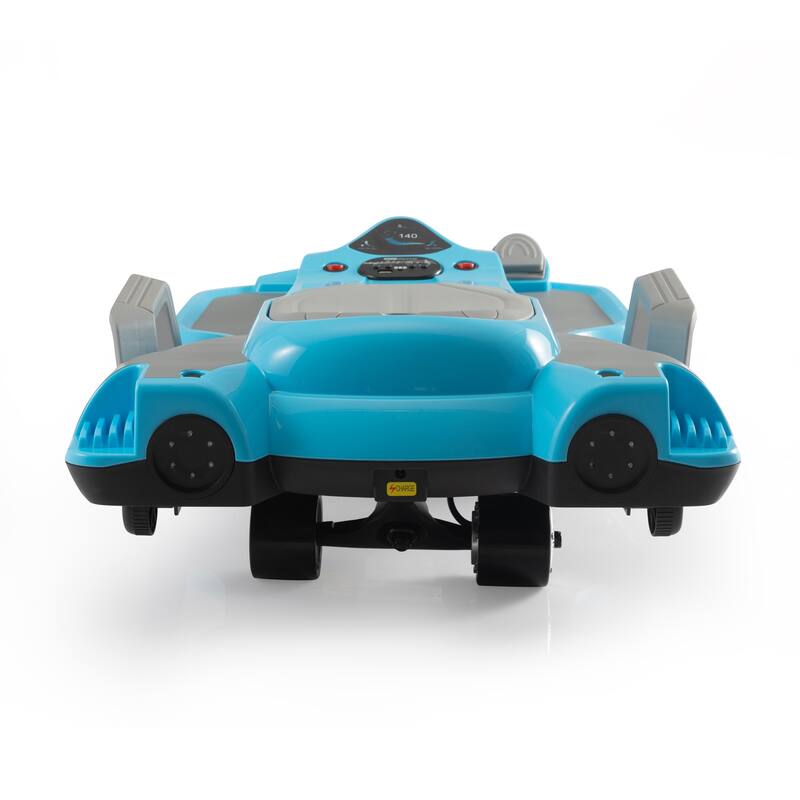 Electric Kids Racing Car with Lights and Music, 18V Battery Powered Ride-On Toy for Boys & Girls Ages 6+