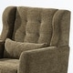 preview thumbnail 41 of 44, Linen Fabric Lounge Wingback Chairs Modern Accent Chair