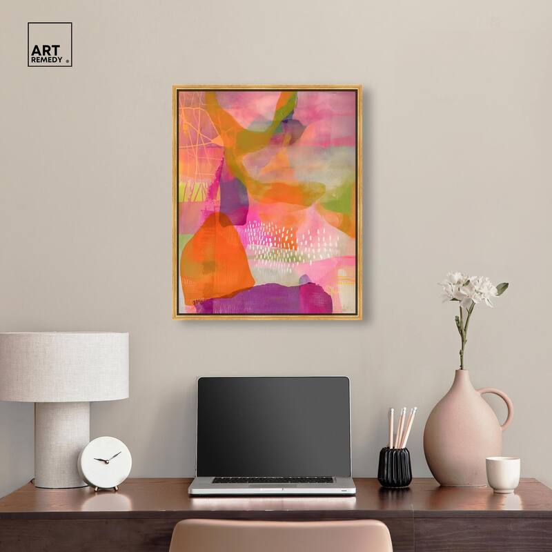 Garnet Gleam V Canvas by Art Remedy