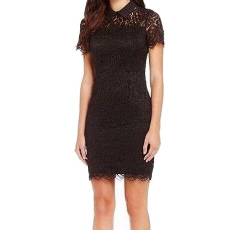 karl lagerfeld black lace dress