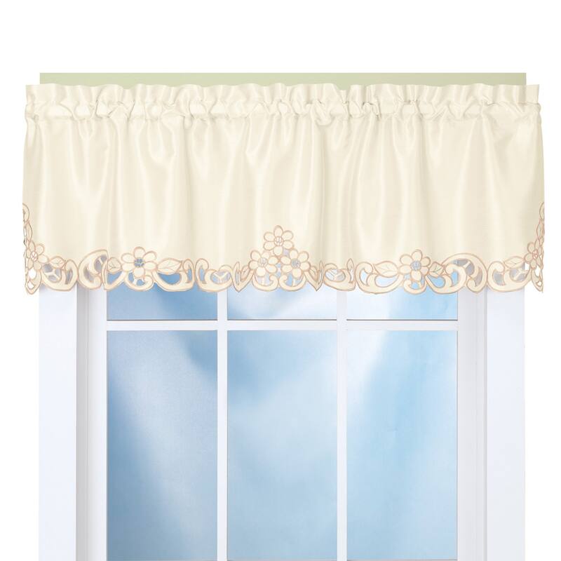 Elegance Scroll Cut-out Window Valance - 58" WIDE