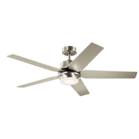 Kichler Maeve 52 inch LED Ceiling Fan Brushed Stainless Steel with Brushed Nickel Blades