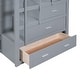 preview thumbnail 41 of 40, Full Over Full Bunk Bed with Trundle and Stairs, Wooden Storage Bed with Pull-out Drawers and Guardrail for Kids Bedroom