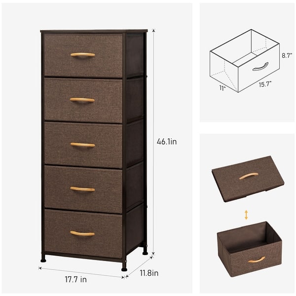 Pellebant 5 Drawers Vertical Storage Tower Organizer - Overstock - 34482648