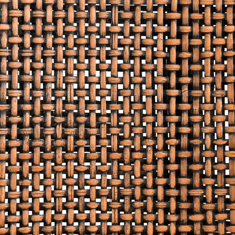 Boho 18" Seat W Rattan Upholstered Armchair for Dining or Lounge Spaces