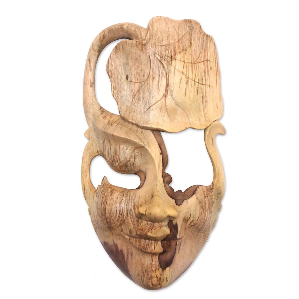 Novica Handmade One With Nature Wood Mask