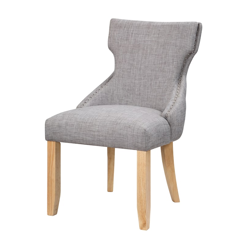 Gaji Contemporary Wood Tufted Wingback 2-Piece Side Chairs by Furniture of America