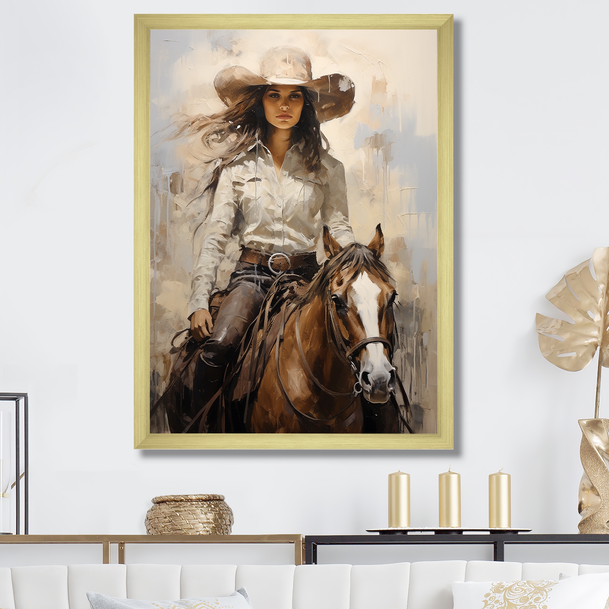 Cowgirl paintings store