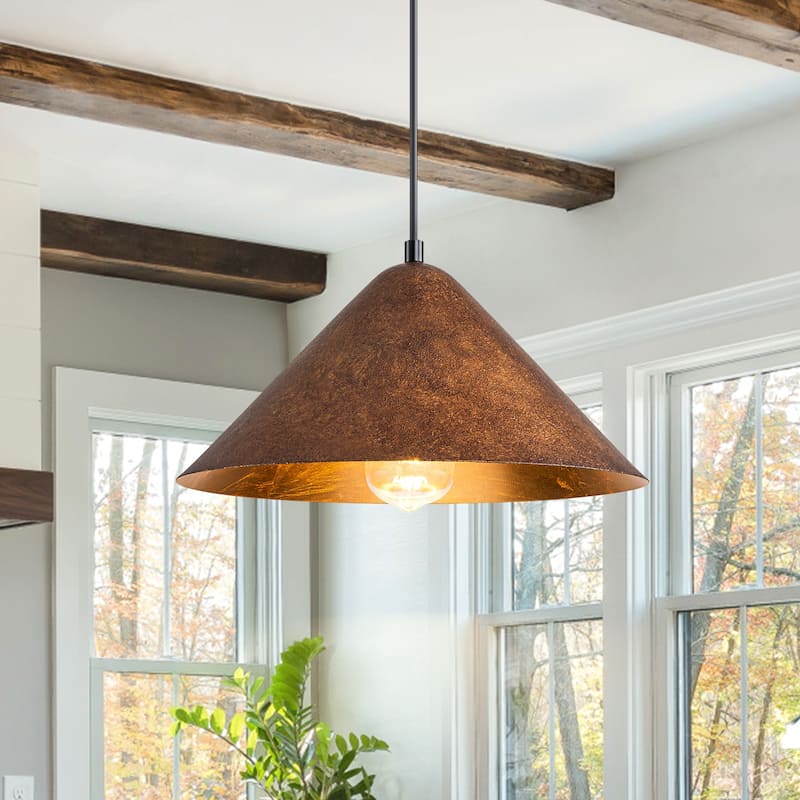 Industiral Dome Pendant Lights for Kitchen Island - Copper - W13.11"