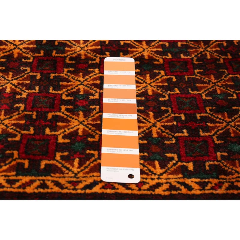 Teimani Orange Rug 3'7" x 6'0" - 3'7 x 6'0