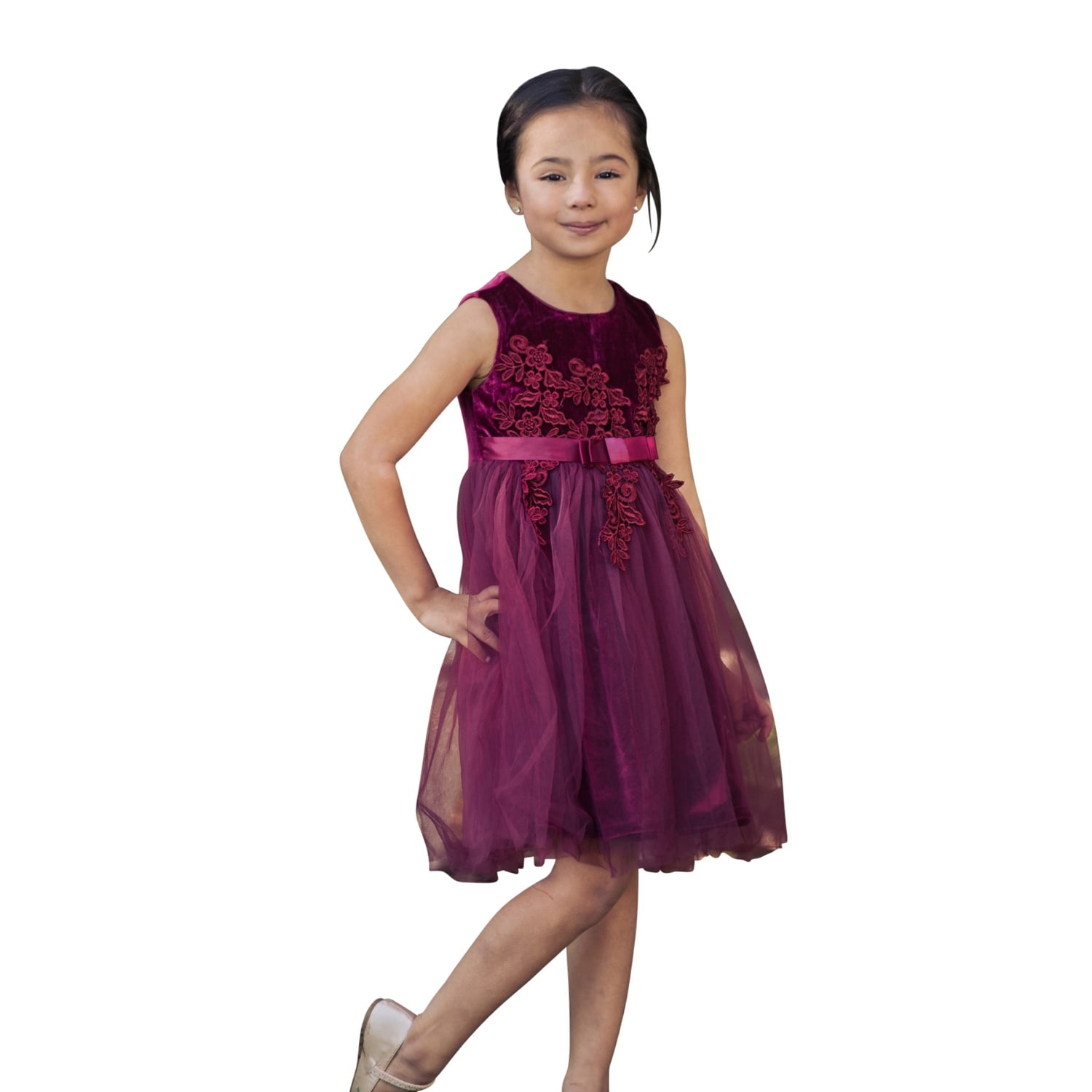 wine colored flower girl dresses