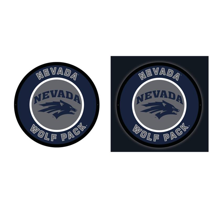 University of Nevada LED Lighted Sign - Clear