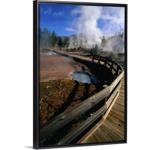 Shop Artist Paint Pots Boardwalk Black Float Frame Canvas Art