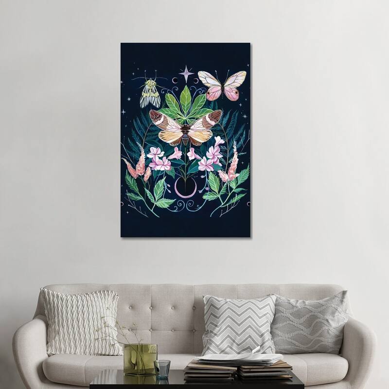 iCanvas "Cicada Moon" by Clara McAllister Canvas Print - 48x32x1.5