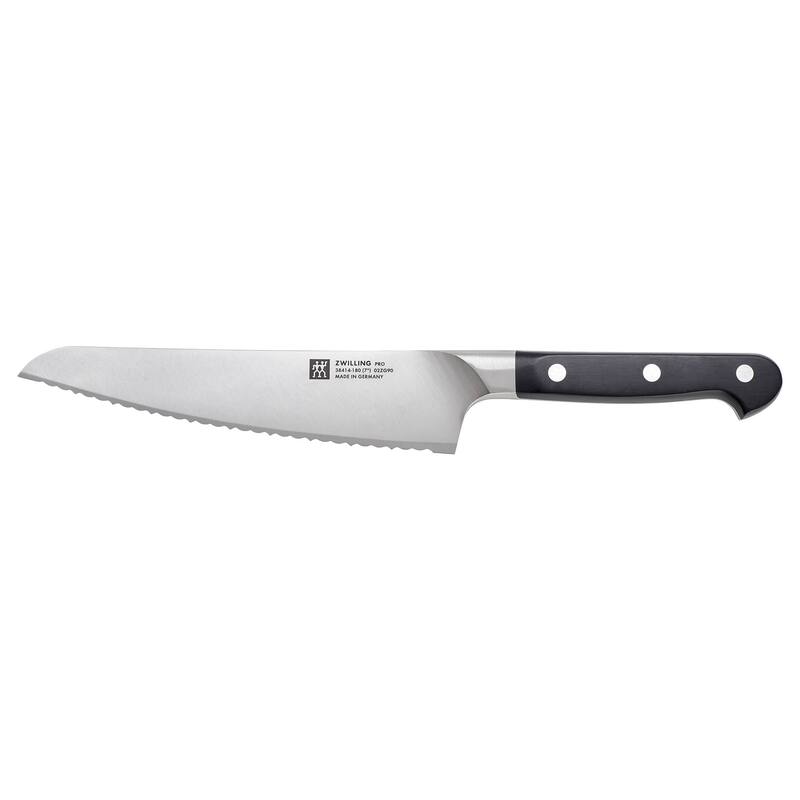 ZWILLING Pro 7-inch Ultimate Bread/Deli Knife - Black - Black - 7-inch