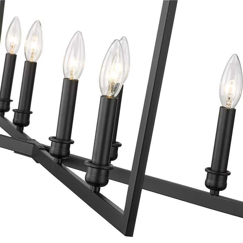 Millennium Lighting Lizabeth 6 Light Chandelier Ceiling Fixture in Matte Black