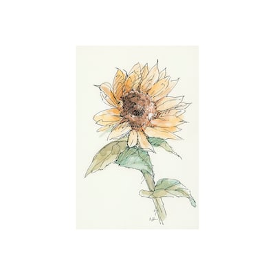 Sunflower I (20 x 30) Canvas Art Print