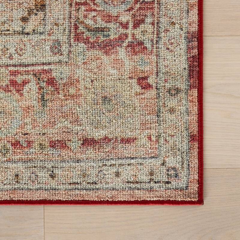Nuloom Cirella Traditional Medallion Washable Area Rug