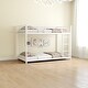 preview thumbnail 7 of 11, Metal Twin over Twin Bunk Bed with Safety Guardrail,Kids Bed Design